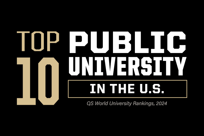 Purdue U.S. world News QS University universities in rankings Purdue among top public 10 - scores