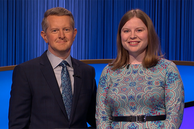 Ken Jennings and Adriana Harmeyer