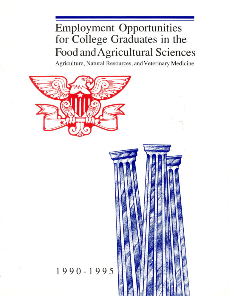 1990 -1995 USDA Employment Report Book Cover Thumbnail