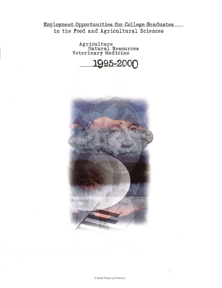 1995 -2000 USDA Employment Report Book Cover Thumbnail