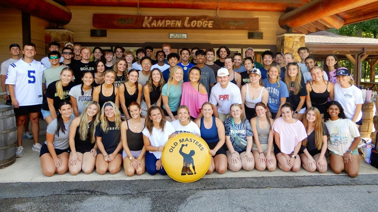 2025 Old Masters hosts gather at Kampen Lodge retreat.