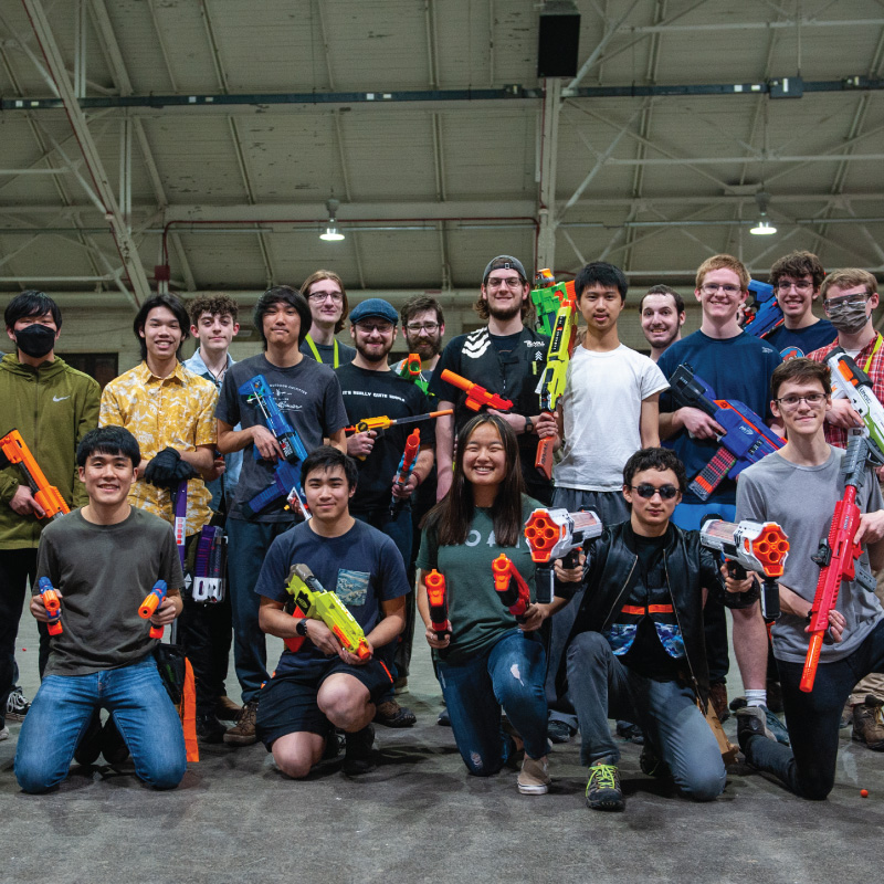 Boiler League of Tag members posed for group photo