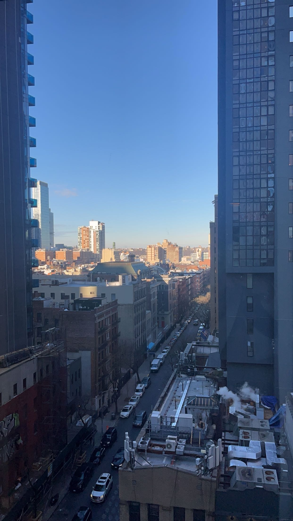 Izzy's room view of New York