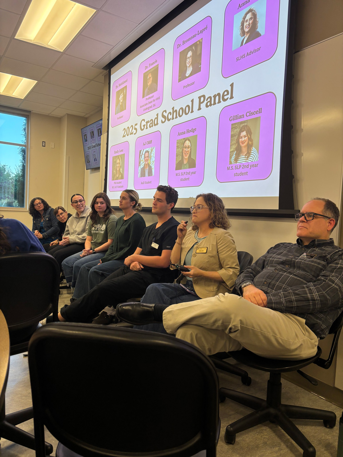 Attendees of a 2025 Grad School Panel