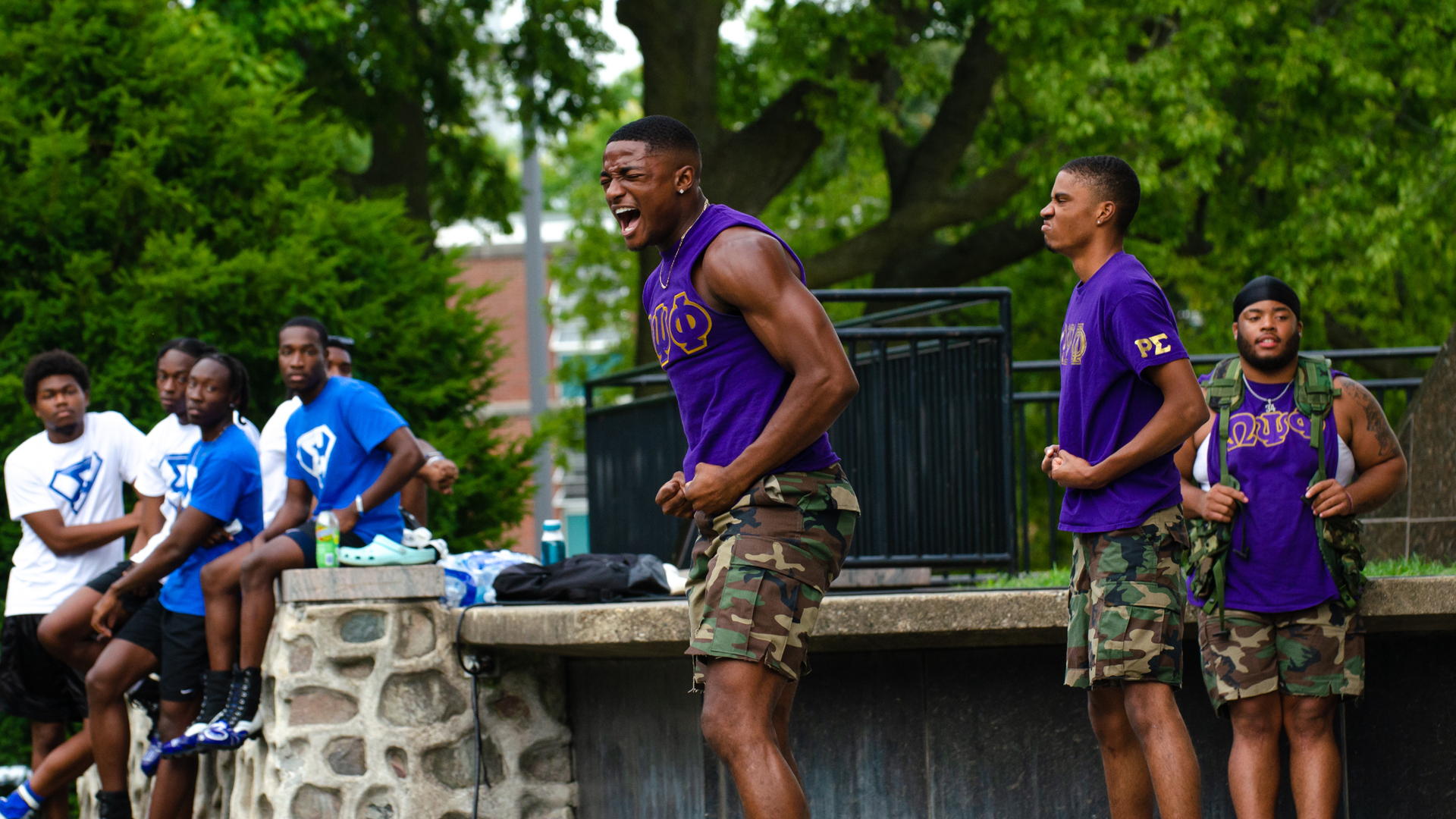 Students participating in the 2023 NPHC Yard Show. 
